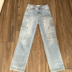 And Now This size 24 straight leg high rise jeans